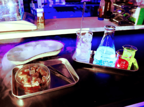 Science Cocktail/prosciutto/Cryo Menu